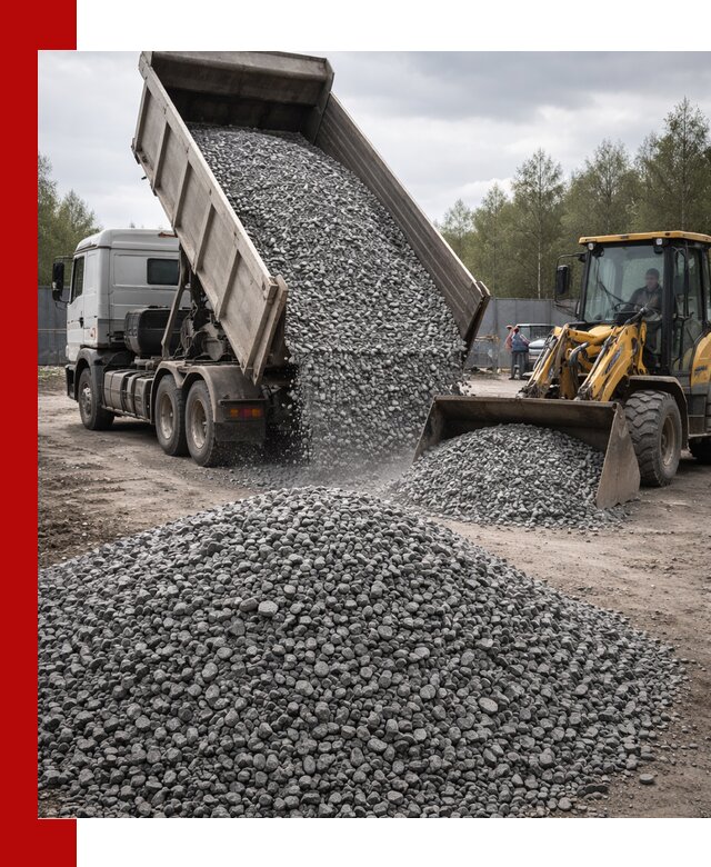 Доставка и продажа щебня гранитного в Кохме