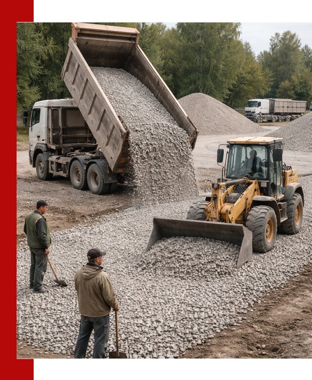 Купить гравийный щебень фракция 20-40 в Кохме с доставкой