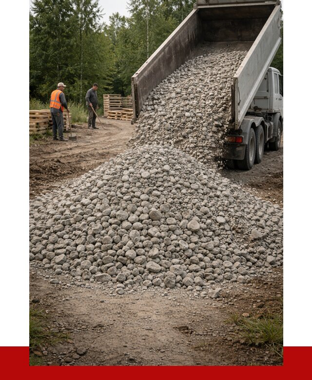 гравийный щебень фракция 70-120 в Кохме от 2545 р. ПРОНЕРУДКхм