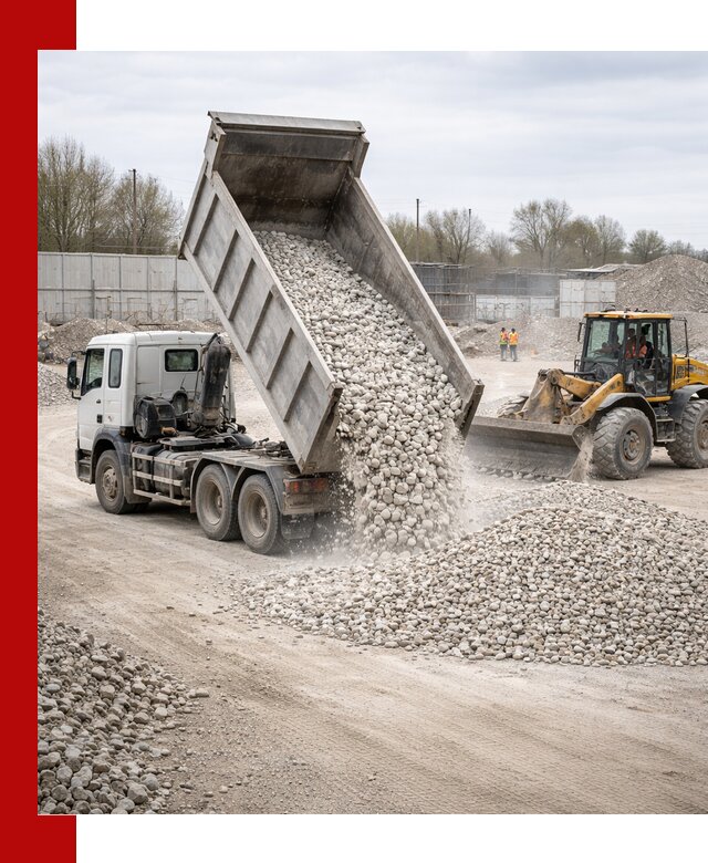 Доставка и продажа известнякового щебня в Кохме