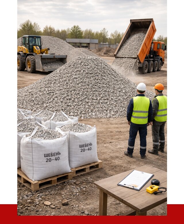 Известняковый щебень 20-40 в Кохме от 2181 р. ПРОНЕРУДКхм