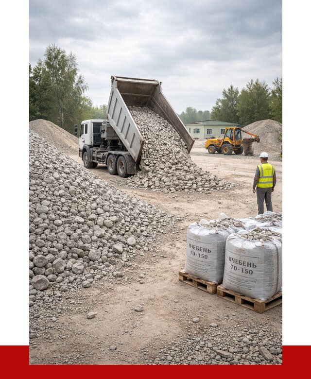 Известняковый щебень фракция 70-150 в Кохме от 1299 р. | ПРОНЕРУДКхм