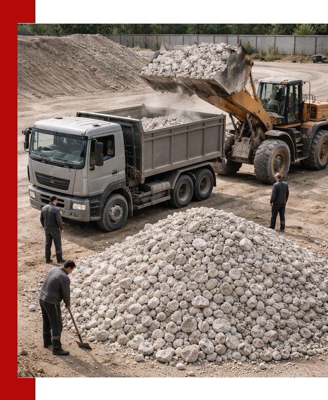 Известняковый щебень фракция 70–150 с доставкой в Кохме