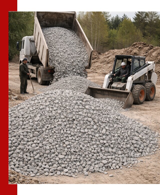 Доставка доломитового щебня в Кохме напрямую от карьера