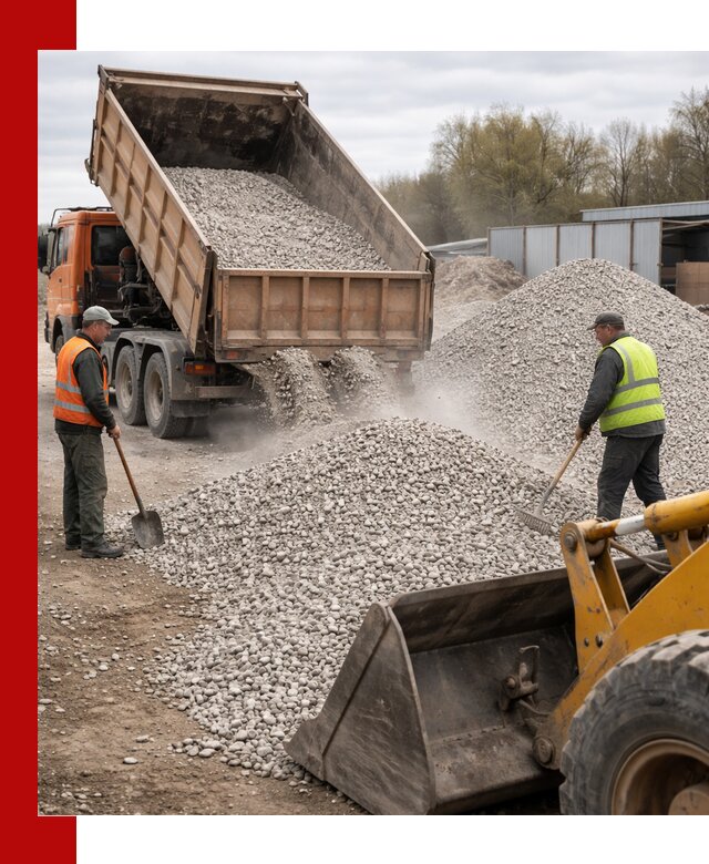 Доломитовый щебень фракции 5-20 с доставкой в Кохме