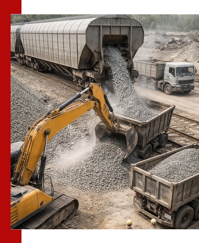 Доставка железнодорожного щебня в Кохме крупными партиями быстрого отгруза