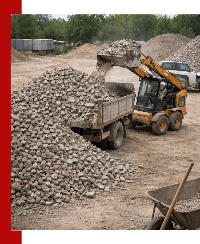 Доставка вторичного щебня в Кохме для строительных работ