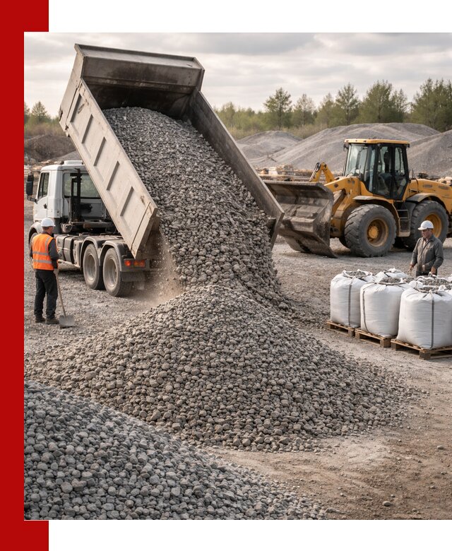 Бетонный щебень фракция 5–20 с доставкой в Кохме