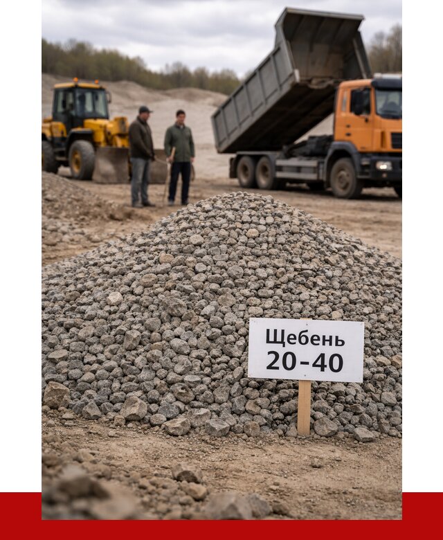 Бетонный щебень фракция 20-40 в Кохме от 2545 р. | ПРОНЕРУДКхм