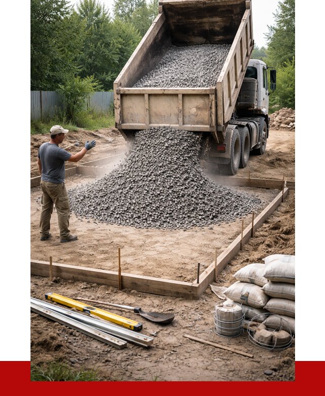 Купить щебень для фундамента в Кохме от 4675 р. | ПРОНЕРУДКхм