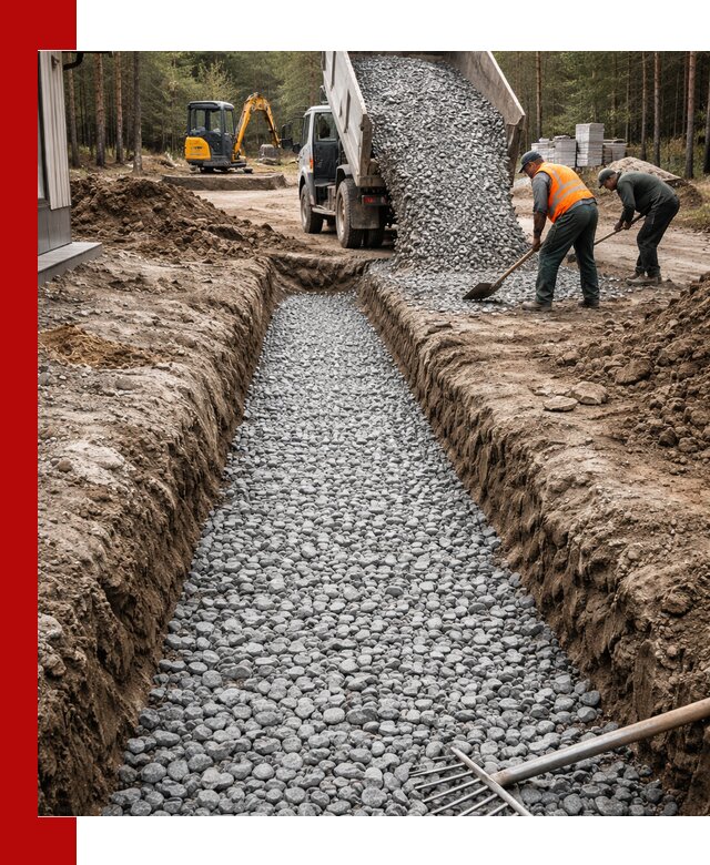 Щебень для дренажа с доставкой в Кохме высокого качества