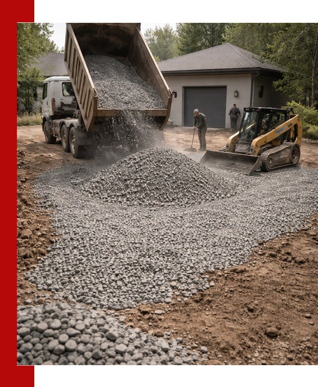 Щебень для парковки в Кохме: доставка и укладка качественного материала