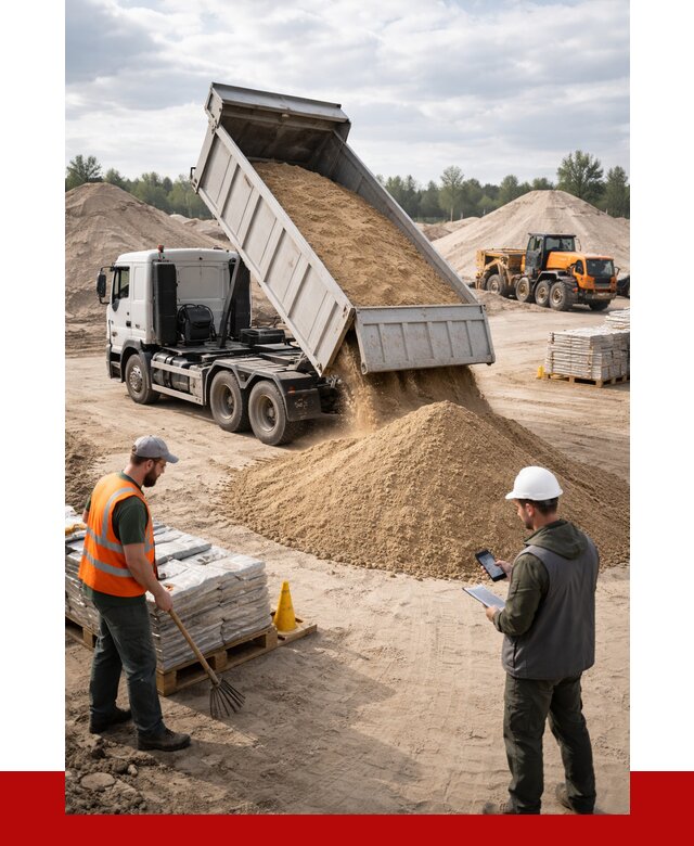 Карьерный песок с доставкой в Кохме от 3740 р. ПРОНЕРУДКхм