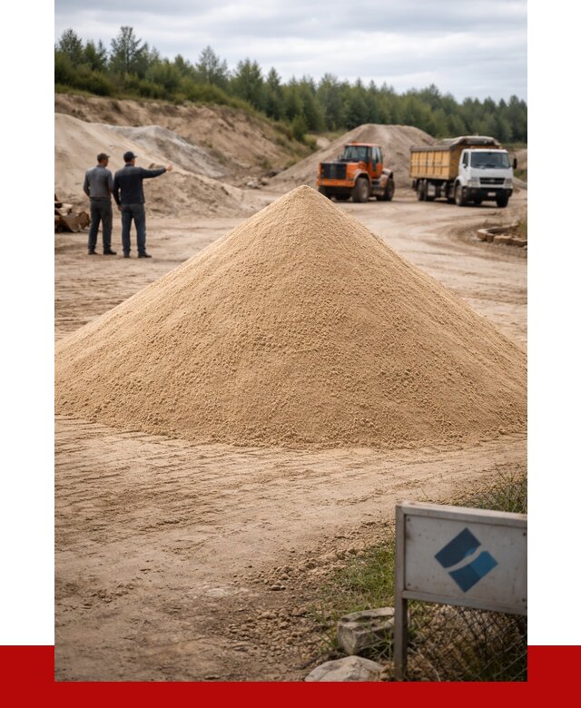 Карьерный песок навалом в Кохме от 1870 р. | ПРОНЕРУДКхм