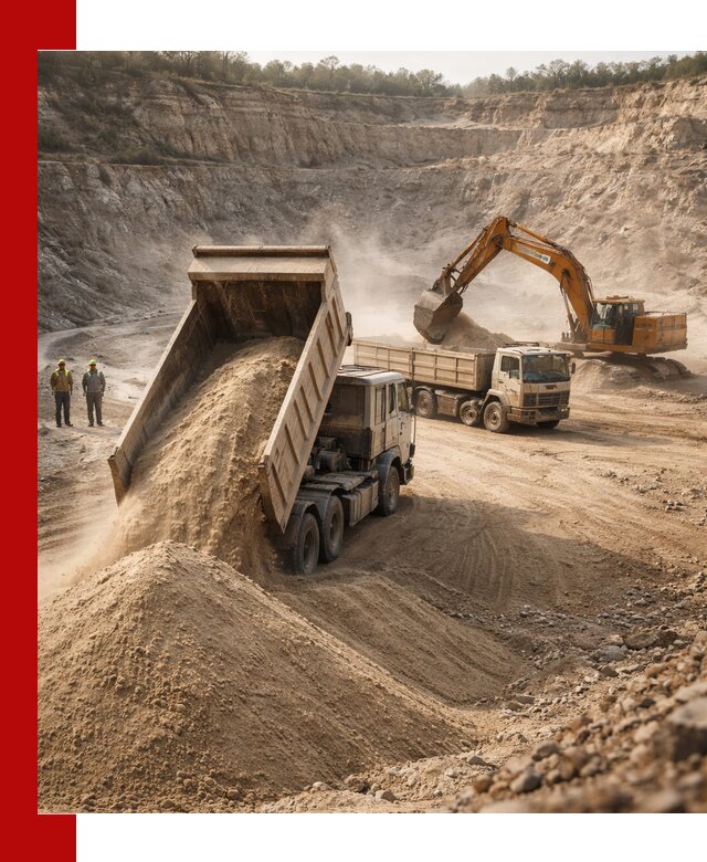 Карьерный песок навалом с доставкой в Кохме