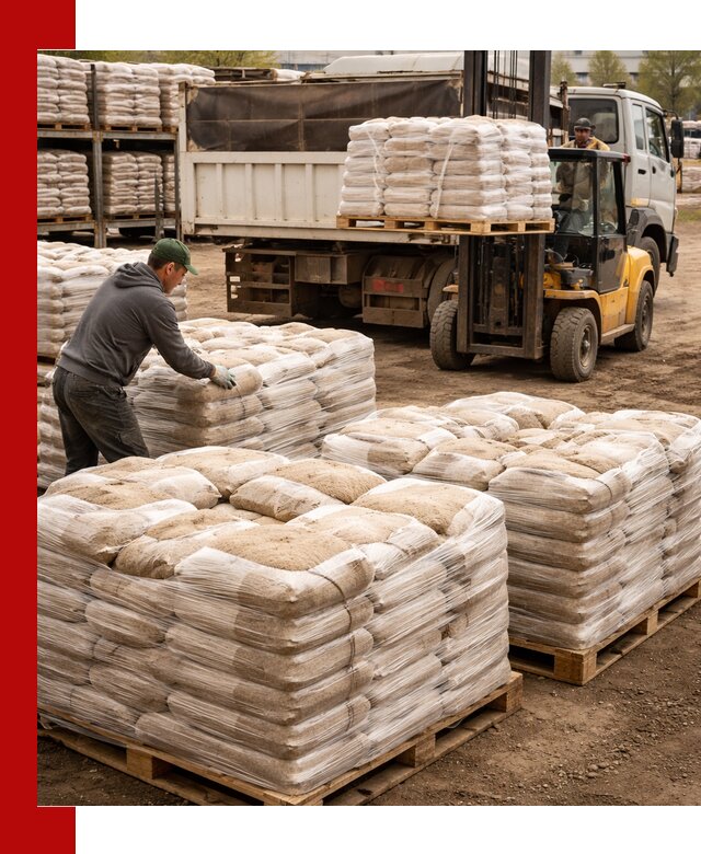 Карьерный песок в мешках с доставкой в Кохме