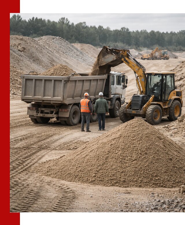 Карьерный среднезернистый песок с доставкой в Кохме