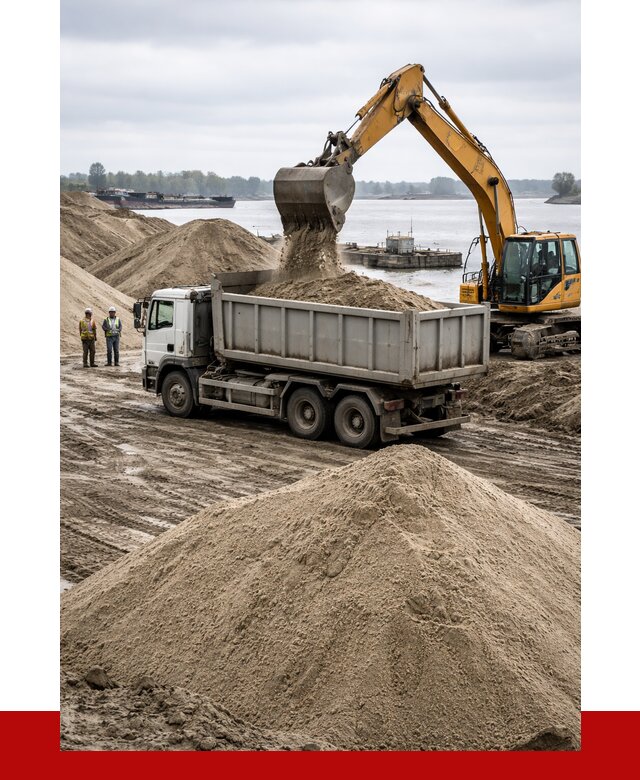 Купить речной песок навалом в Кохме от 1870 р., ПРОНЕРУДКхм