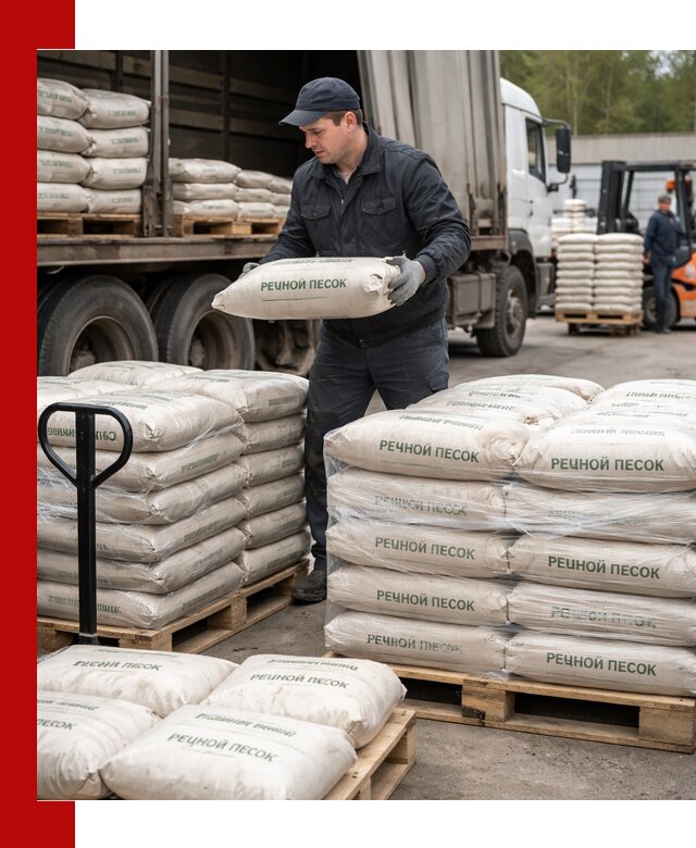 Речной песок в мешках с доставкой в Кохме
