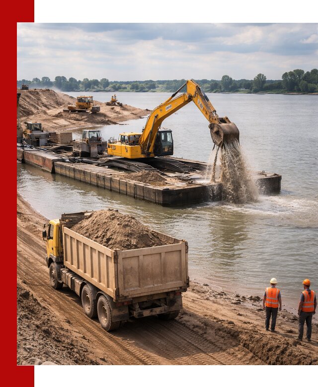 Намывной песок с доставкой в Кохме оптом и в розницу