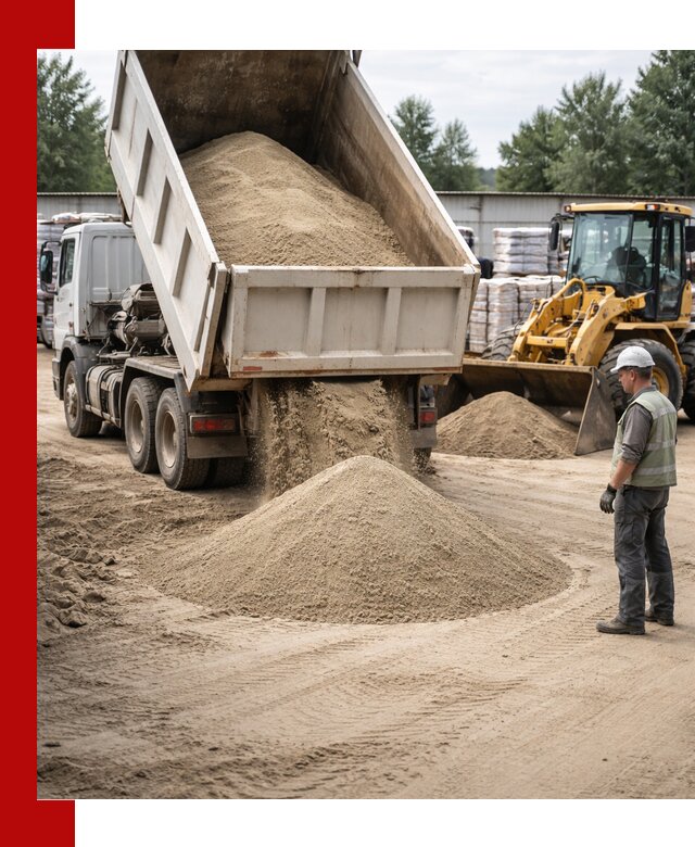 Поставка и доставка песка для бетона в Кохме