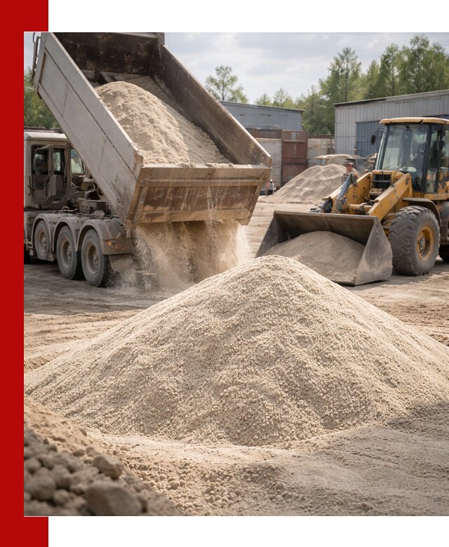 Кварцевый песок с доставкой в Кохме для строительных работ