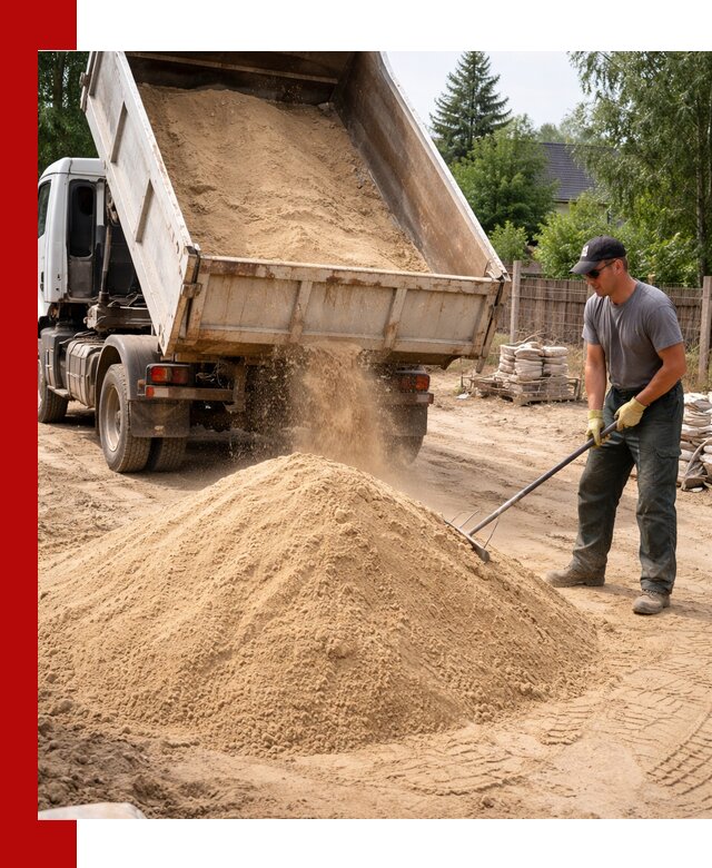 Доставка сухого песка самосвалами в Кохме