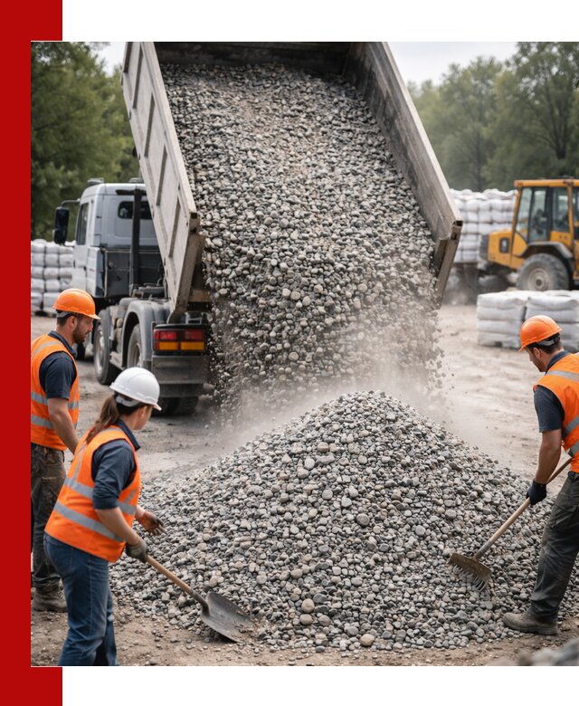 Доставка гравия и камня в Кохме оптом и в розницу