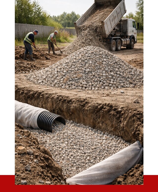 Гравий для дренажа в Кохме от 2285 р., доставка ПРОНЕРУДКхм