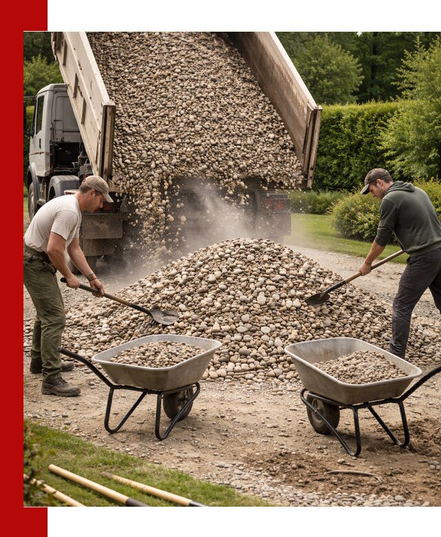 Доставка и продажа декоративной гальки в Кохме