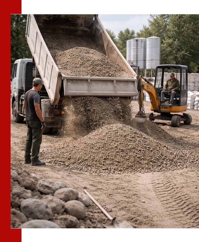 Доставка ПГС С3 в Кохме самосвалами и миксерами
