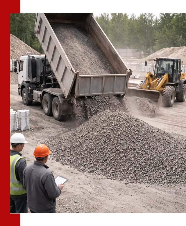 Доставка и продажа гранитного отсева 0-10 в Кохме