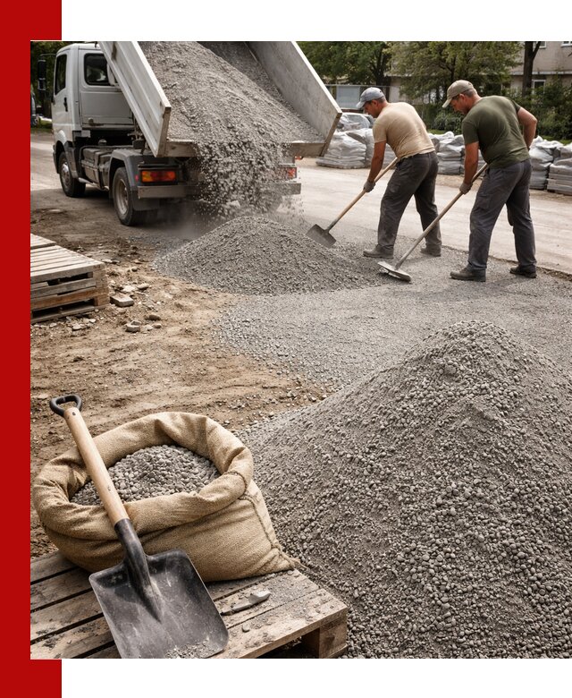 Отсев для тротуарной плитки в Кохме — доставка и укладка