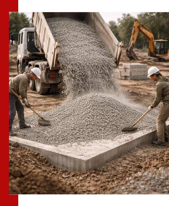 Доставка и продажа отсева для бетона в Кохме