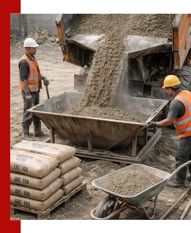 Доставка цементно-песчаной смеси М100 в Кохме