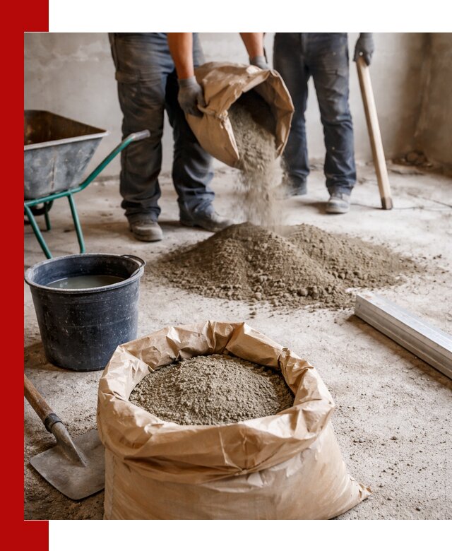 Доставка сухой смеси для стяжки в Кохме