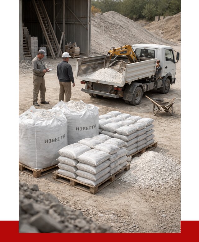 Известь строительная в Кохме с доставкой от 4363 р. | ПРОНЕРУДКхм