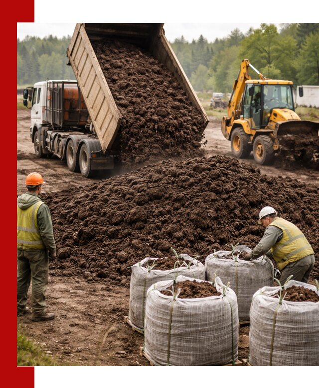 Доставка нейтрального торфа в Кохме оптом и в розницу