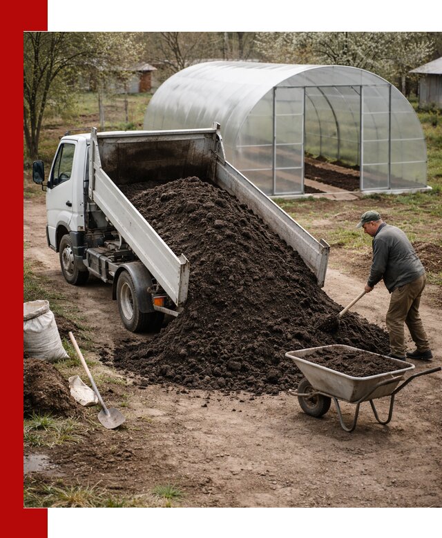 Чернозем для теплицы с доставкой в Кохме