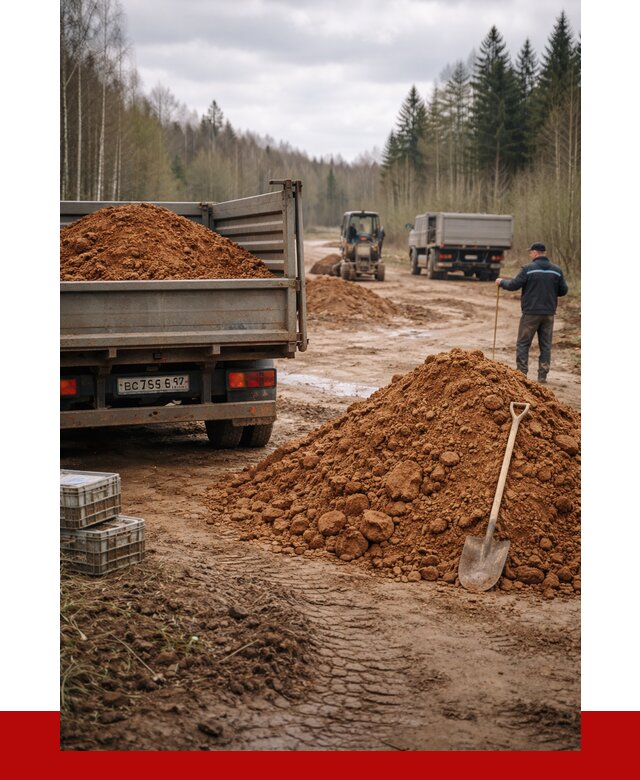 Глина и суглинки в Кохме от 4675 р. за куб | ПРОНЕРУДКхм