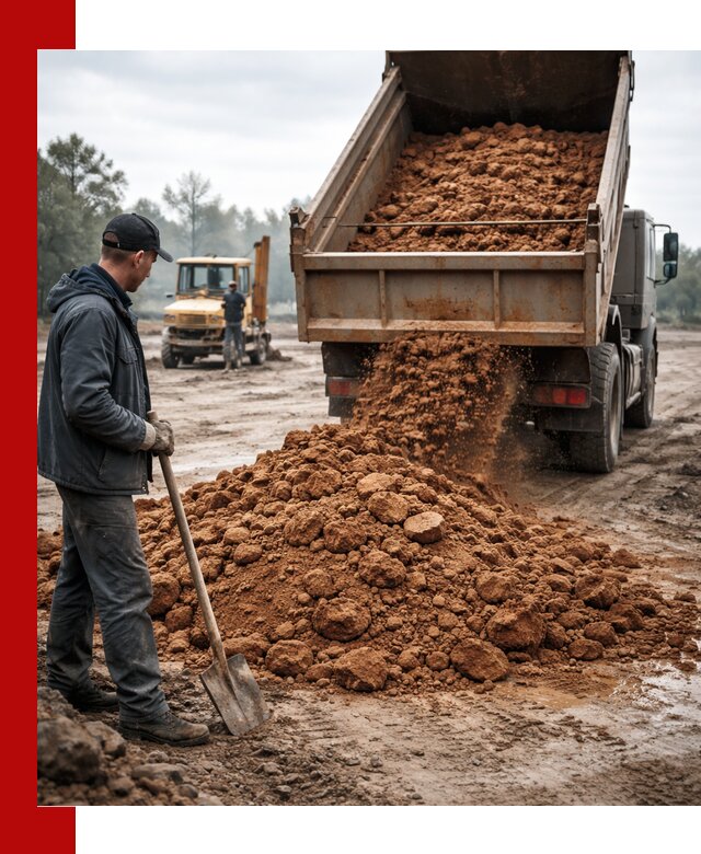 Глина для засыпки в Кохме с доставкой самосвалами