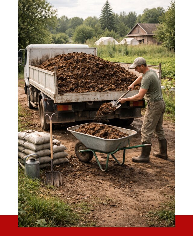 Купить коровий навоз с доставкой в Кохме от 1870 р. | ПРОНЕРУДКхм