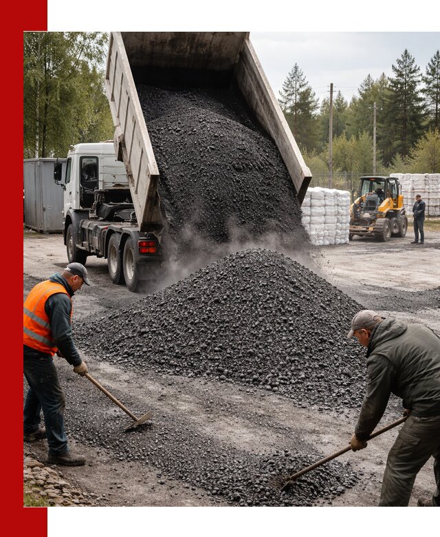 Доставка и продажа асфальтного гранулята в Кохме