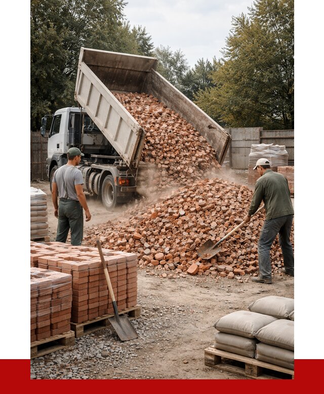 Бой кирпича в Кохме с доставкой от 4363 руб/куб | ПРОНЕРУДКхм