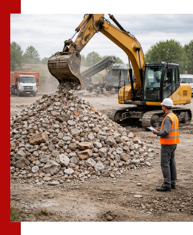Доставка и вывоз строительного боя в Кохме