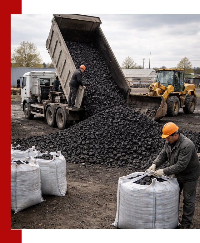 Доставка каменного угля в Кохме оптом и в розницу