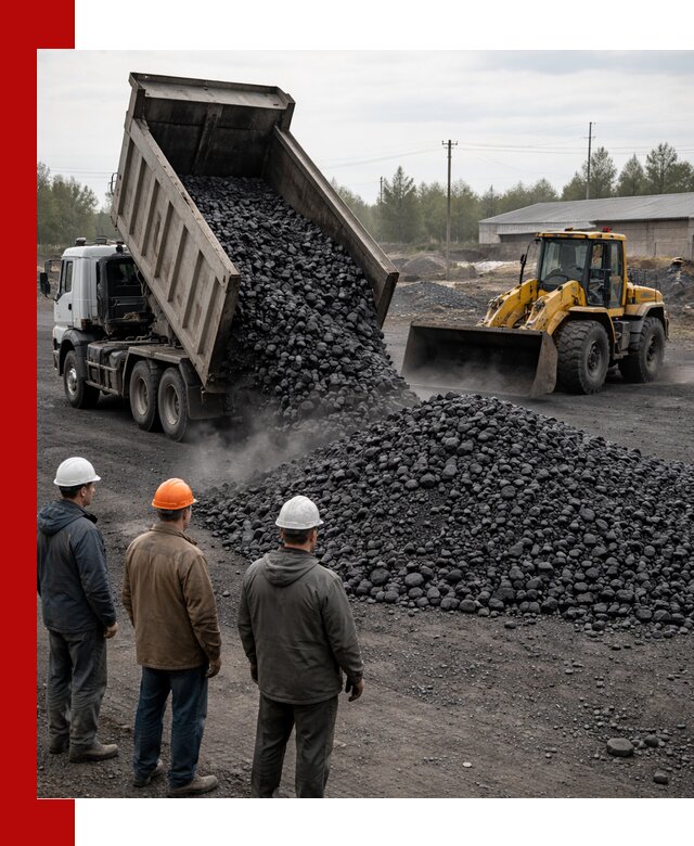 Доставка угля антрацита в Кохме с самосвалами и погрузкой