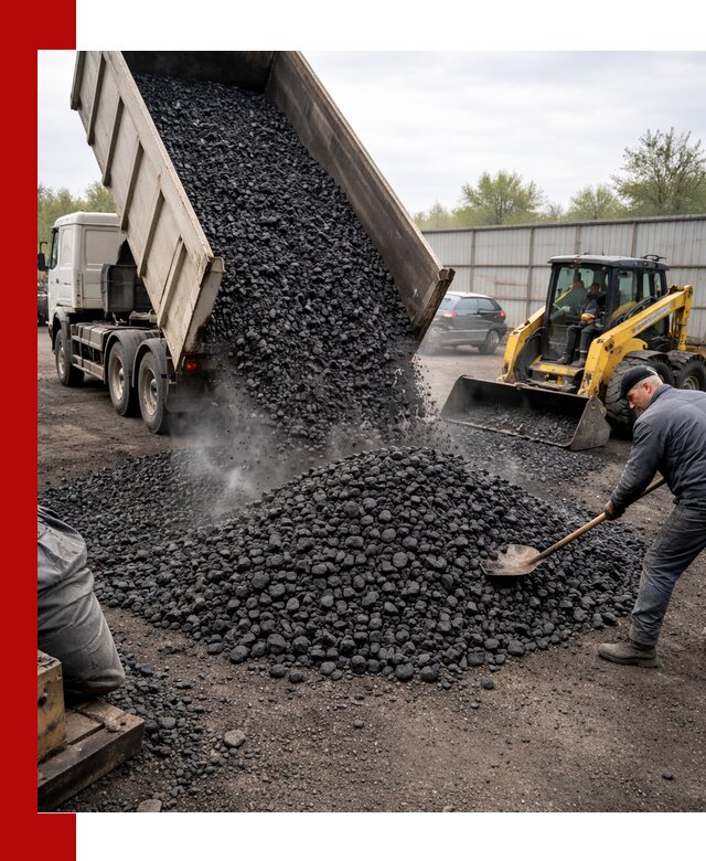Доставка угля орех в Кохме оптом и в розницу