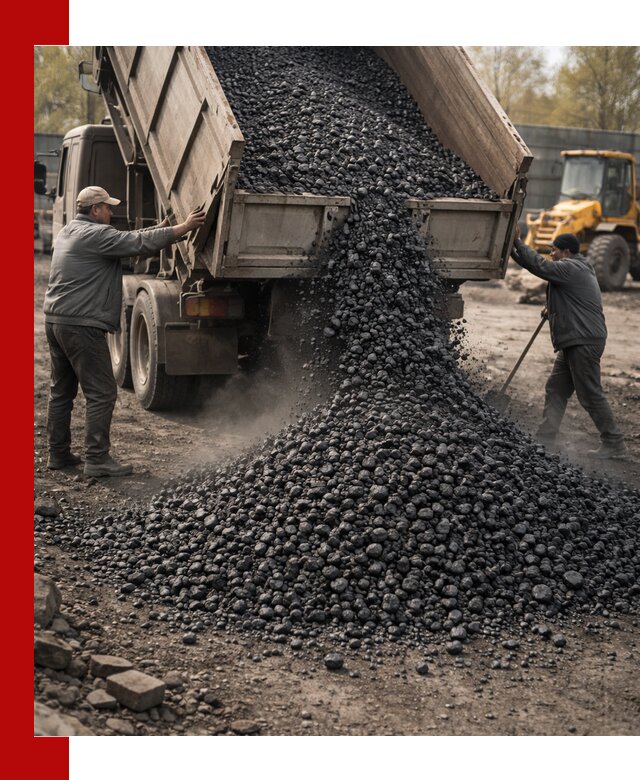 Доставка угля семечка самосвалами в Кохме