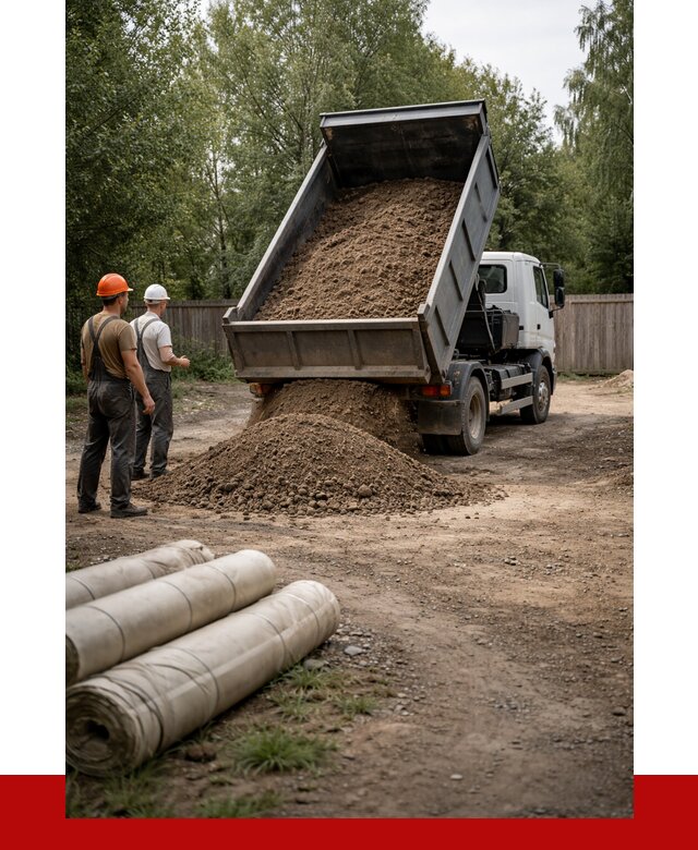 Доставка сыпучих материалов самосвалом в Кохму от 4363 р. | ПРОНЕРУДКхм